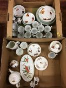 Two boxes of Royal Worcester 'Evesham' and 'Evesham Vale'