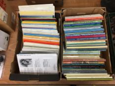 Two boxes of sheet music