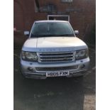 A silver Land Rover Range Rover SPT TDV6 HSE A 2720, Diesel, 2005, mileage 162,157