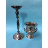 Silver plated wine cooler and stand