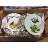 Hand painted plates etc.