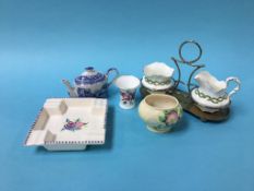 Poole pottery dish and a quantity of china