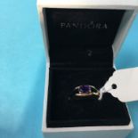 A 9ct gold and amethyst ring, size 'P', 3.5g