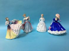 Four Royal Doulton figures