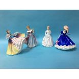 Four Royal Doulton figures