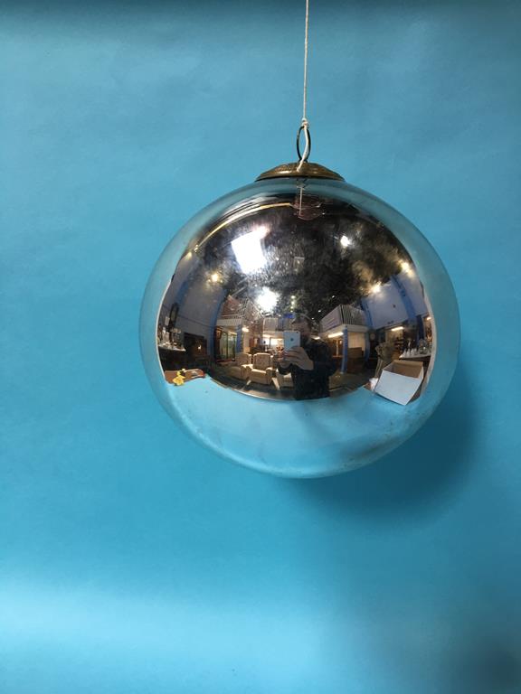 A large glass bauble