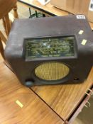 A Bakelite radio