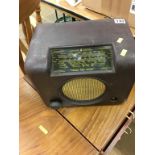 A Bakelite radio