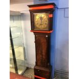 A 19th century mahogany long case clock with brass dial, eight day movement, by Standring of Bolton,