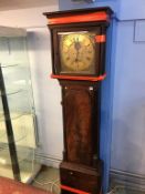 A 19th century mahogany long case clock with brass dial, eight day movement, by Standring of Bolton,