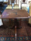 A 19th century mahogany tripod table