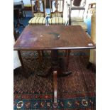 A 19th century mahogany tripod table