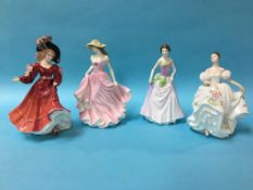 Four Royal Doulton figures