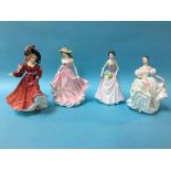 Four Royal Doulton figures