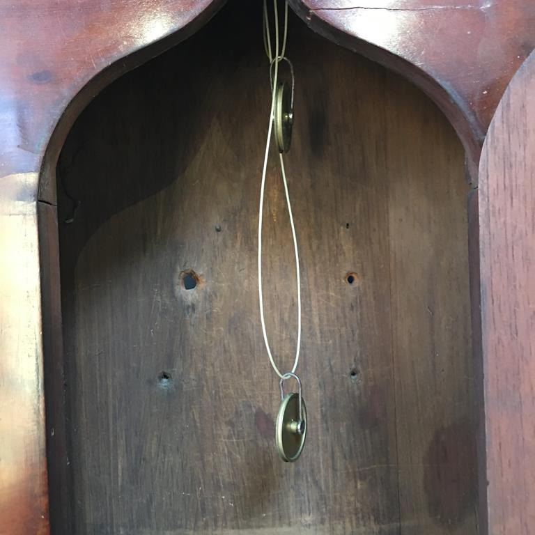 A 19th century mahogany long case clock by Cuthbert Hutchinson of Sunderland, with painted dial, two - Image 5 of 5