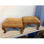 A pair of footstools
