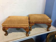 A pair of footstools