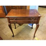 A mahogany part canteen of cutlery with two drawers, 70cm wide