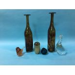 Various Mdina and other studio glass (6)