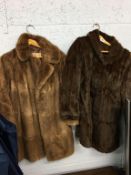 Two fur coats