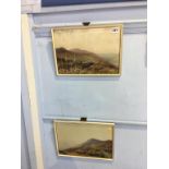 W. H. Dyer, pair, watercolour, 'Dartmoor', 23 x 34cm