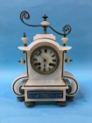 An Alabaster mantle clock