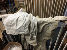 Two vintage fencing smocks