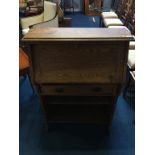 An oak bureau