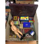 A collection of vintage toys and games