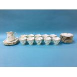 A part Grafton tea set