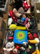 Two boxes of Disney toys