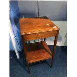 A mahogany two tier occasional table