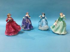 Four Royal Worcester figures