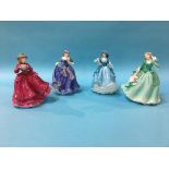 Four Royal Worcester figures