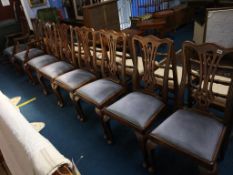 A set of eight dining chairs, comprising six single and two carvers