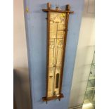 An oak cased Admiral Fitzroy barometer