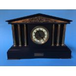 A slate mantle clock