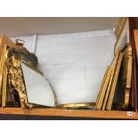 Assorted gilt framed pictures and mirrors