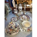 A large collection of Mason Mandalay china