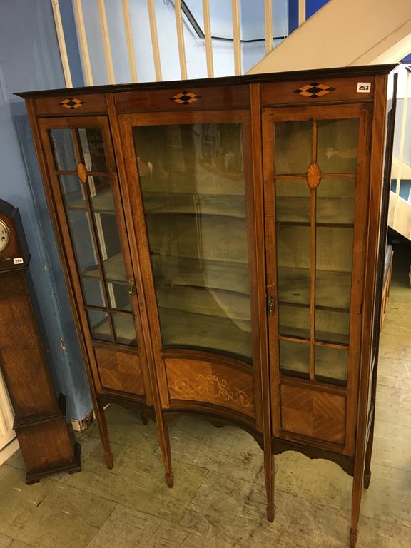 An Edwardian mahogany china cabinet