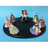A group of Coalport figures 'Henry the VIII' and his six wives