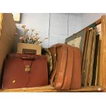 Various pictures and briefcases etc.