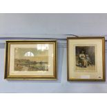 Two gilt framed watercolours, Isabel Wylie Lowe and George James Knox
