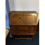 An oak bureau