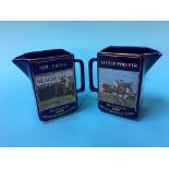 Two Grand National water jugs, 1989 and 1990