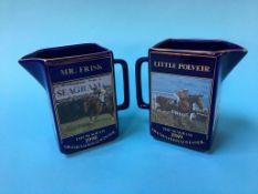 Two Grand National water jugs, 1989 and 1990