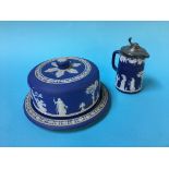 A Wedgwood cheese dish and a water jug