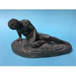 A Classical bronze figure, 30 cm wide, 16cm high
