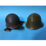 Two German type helmets