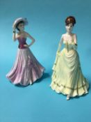 Two boxed Coalport figures